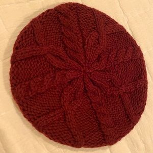 Burgundy Knit Beanie